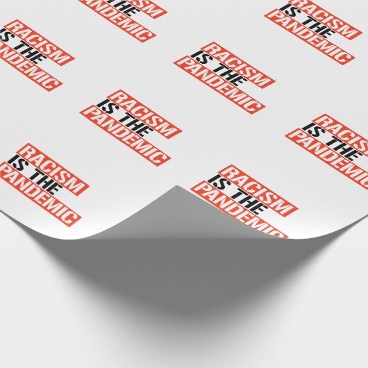 Racisme is de pandemie cadeaupapier (Hoek)