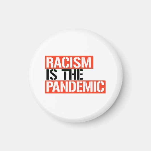 Racisme is de pandemie magneet (Voorkant)