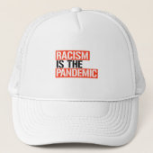 Racisme is de pandemie trucker pet (Voorkant)