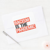 Racisme is de pandemie vierkante sticker (Envelop)