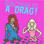 Racisme is een luchtkasteel sticker (Voorkant)