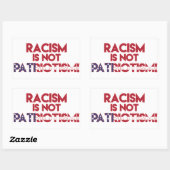 Racisme is geen patriottisme! Anti Trump Protest Rechthoekige Sticker (Vel)