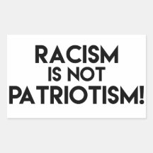 Racisme is geen patriottisme! Protest tegen racism