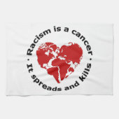 Racisme is kanker theedoek (Horizontaal)