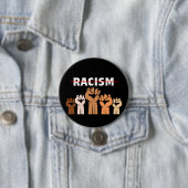 Racisme met meerdere schaduwlijsten beëindigen ronde button 7,6 cm (In situ)
