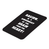 "Racisme-ontkoppel hersenen van het hart" magneet (Linkerzijde)