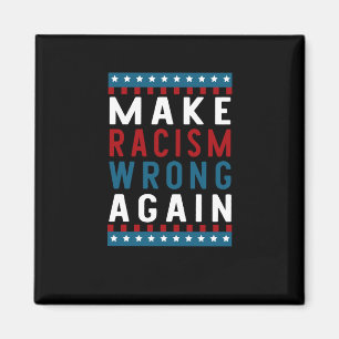 Racisme weer fout maken Sticker Magneet