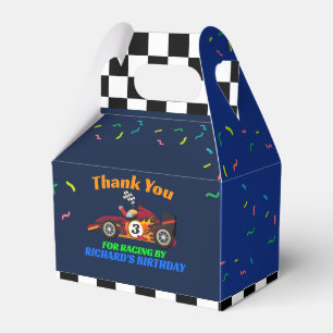 Racistisch Kind: Birthday Race Car Theme Bedankdoosjes