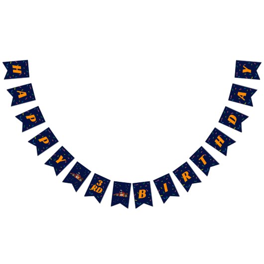 Racistisch Kind: Birthday Race Car Theme Vlaggetjes (Alle)