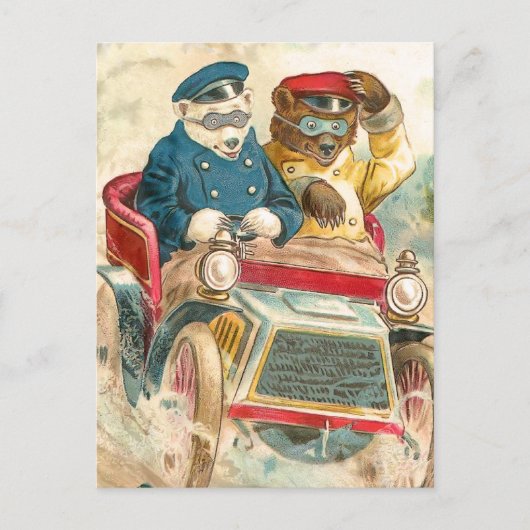 Racistische Beren Briefkaart (Voorkant)