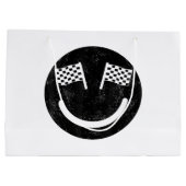 Racistische glimlach voor Race Car Party Groot Cadeauzakje (Achterkant)