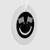 Racistische glimlach voor Race Car Party Ornament (voorkant)