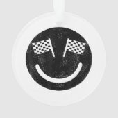 Racistische glimlach voor Race Car Party Ornament (achterkant)