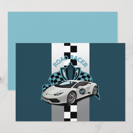 Racistische, groene, zwarte en witte verjaardag kaart (Voorkant / Achterkant)