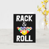 Rack &amp; Roll Tee Shirts Cool biljartbal T - shi Kaart (Gele Bloem)