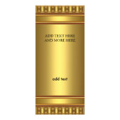 Rack Card Goud Op Goud Reclamekaart (Achterkant)
