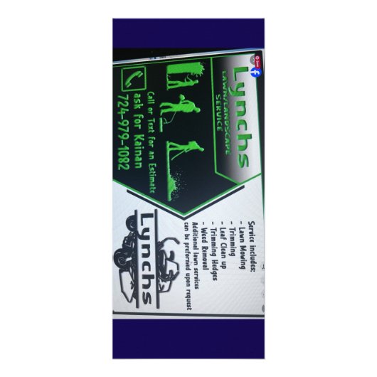 Rack Card Reclamekaart (Voorkant)