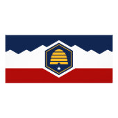 Rack Card with Flag of Utah, USA Reclamekaart (Achterkant)
