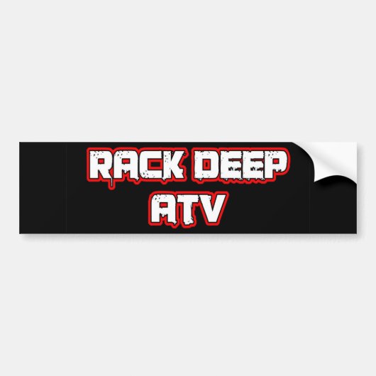 Rack Deep Atv-kleding & accessoires Bumpersticker (Voorkant)