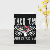 Rack EM en Crack EM biljart zwembad toernooien CU Kaart (Gele Bloem)