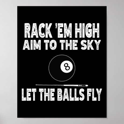 Rack EM hoog doel naar de lucht laat de grappige b Poster (Voorkant)