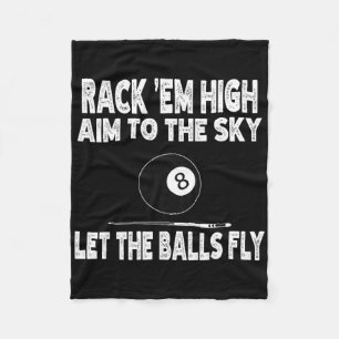 Rack Em hoog mik op de lucht laat de grappige bilj Fleece Deken