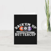 Rack Em Up Buttercup – biljartzwembad Kaart (Voorkant)