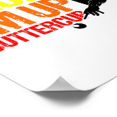 Rack em up Buttercup Pool Player Billiards Poster (Hoek)