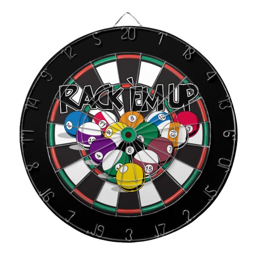 Rack Em Up Pool Dartbord (Voorkant)