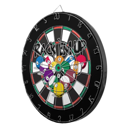 Rack Em Up Pool Dartbord (Voorkant Rechts)