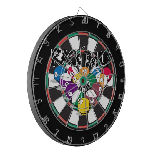 Rack Em Up Pool Dartbord (Voorkant Links)