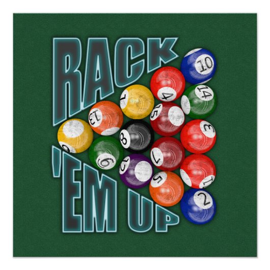 Rack Em Up Poster (Voorkant)