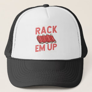 Rack em Up Ribs Lover Pork BBQ Short Baby Back Trucker Pet
