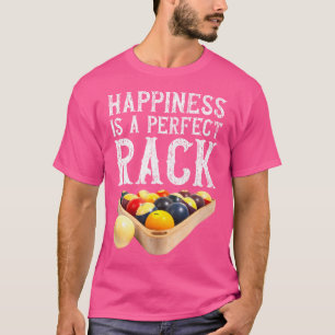 Rack Funny Biljart 8 Ball Pool Biljart Speler T-shirt