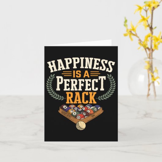 Rack Funny Pool Biljart Spel Snooker Pool Player Kaart (Gele Bloem)