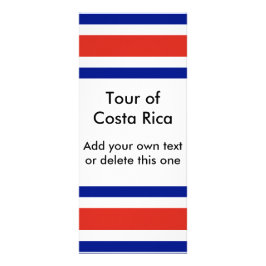 Rack Kaart met Costa Ricaanse vlag