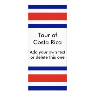 Rack Kaart met Costa Ricaanse vlag
