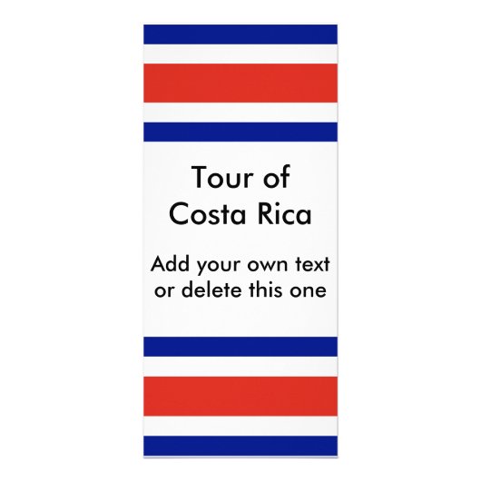 Rack Kaart met Costa Ricaanse vlag (Voorkant)