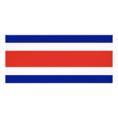 Rack Kaart met Costa Ricaanse vlag (Achterkant)