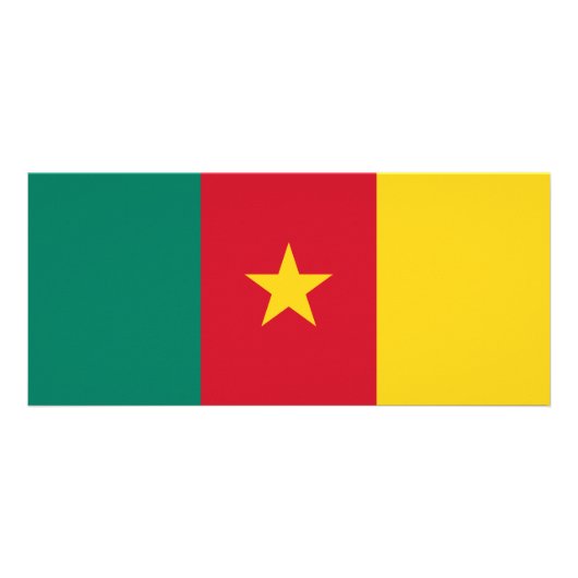 Rack Kaart met de vlag van Kameroen (Achterkant)