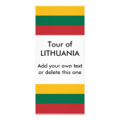 Rack Kaart met de vlag van Litouwen (Voorkant)