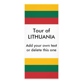 Rack Kaart met de vlag van Litouwen