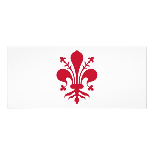 Rack Kaart met Flag of Florence, Italië (Achterkant)