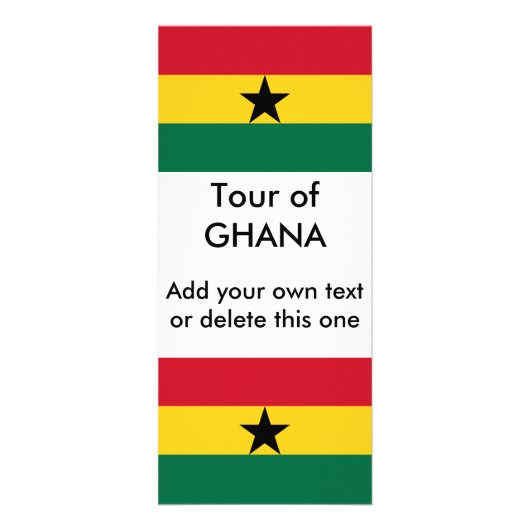 Rack Kaart met Ghanese vlag (Voorkant)