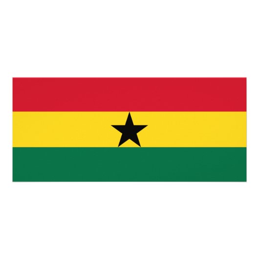 Rack Kaart met Ghanese vlag (Achterkant)