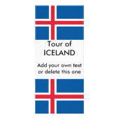 Rack Kaart met Ijslandse vlag (Voorkant)
