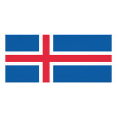 Rack Kaart met Ijslandse vlag (Achterkant)