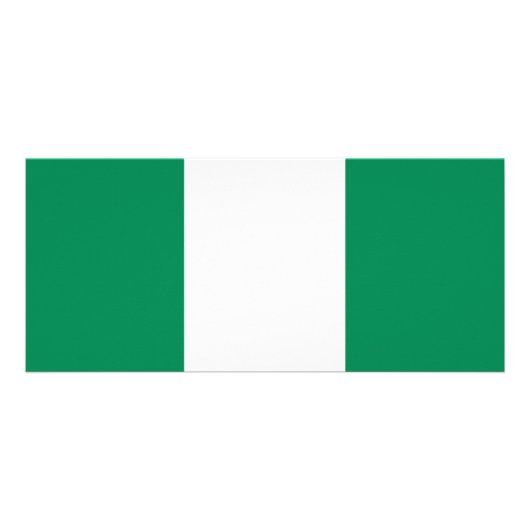 Rack Kaart met Nigeriaanse vlag (Achterkant)