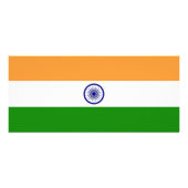 Rack Kaart met vlag India (Achterkant)