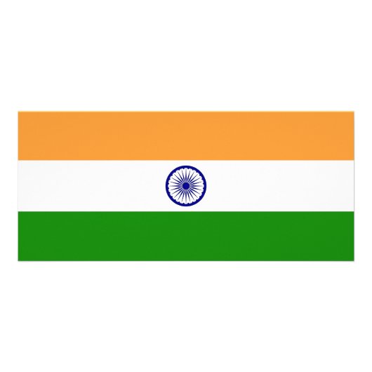 Rack Kaart met vlag India (Achterkant)